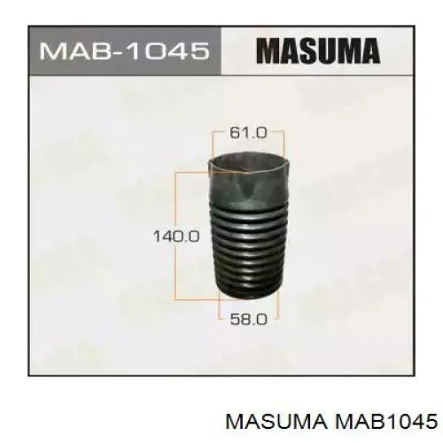 MAB1045 Masuma пильник амортизатора заднього