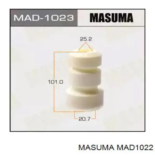 MAD1022 Masuma буфер-відбійник амортизатора переднього