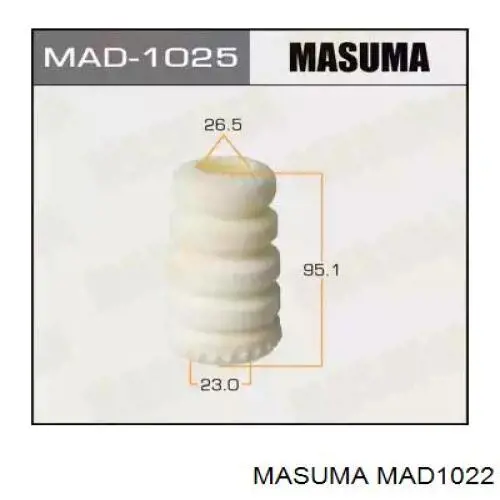 Купити MAD1022 Masuma Буфер-відбійник амортизатора переднього