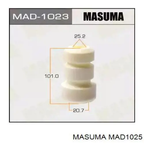Купити MAD1025 Masuma Буфер-відбійник амортизатора переднього