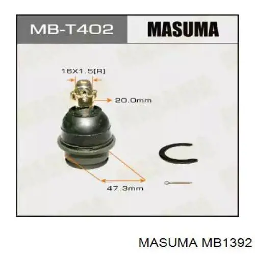 MB1392 Masuma Кульові на авто