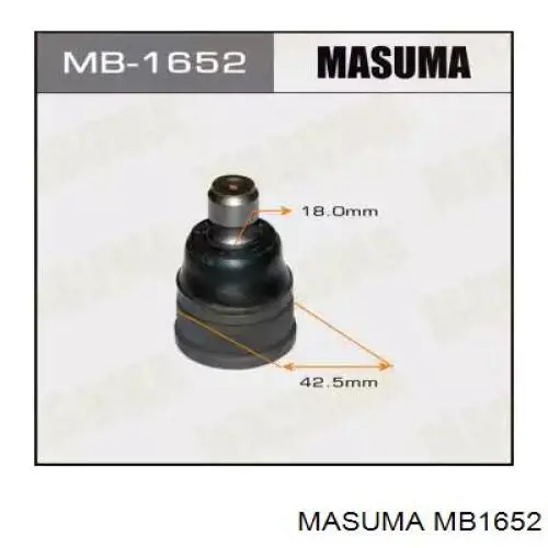 Купити MB1652 Masuma Кульова опора, нижня