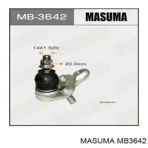 Кульова опора, нижня Masuma MB3642 ціна, від 13.52 USD