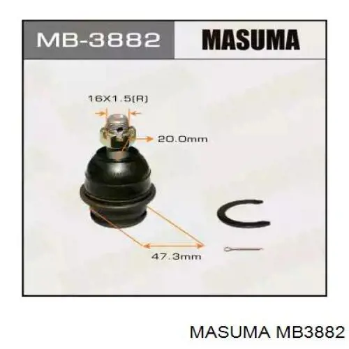 Кульова опора, нижня Masuma MB3882 ціна, від 20.27 USD