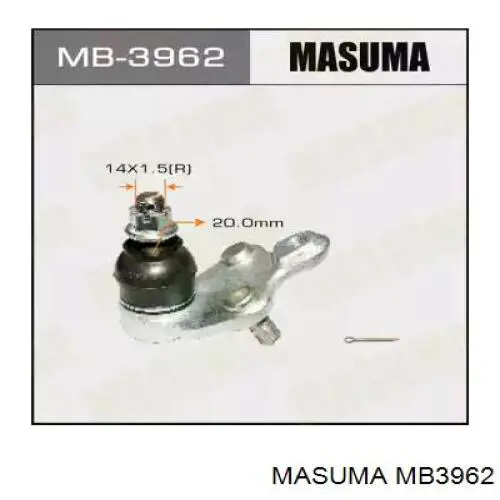Кульова опора, нижня Masuma MB3962 ціна, від 14.65 USD