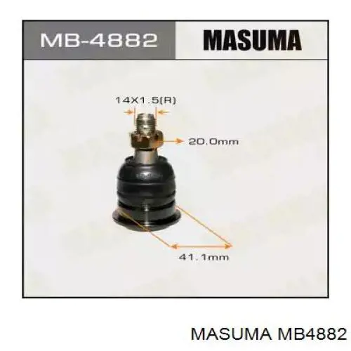 MB4882 Masuma Кульові на авто
