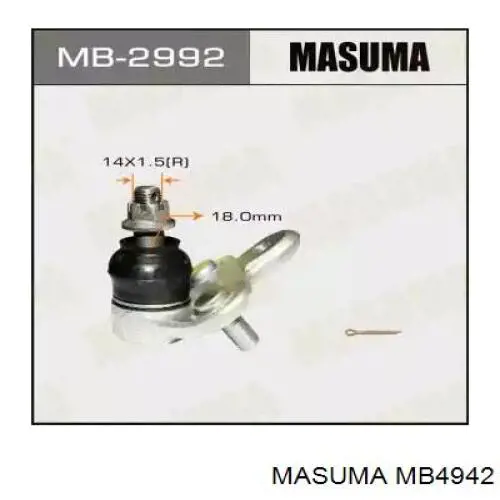 Кульова опора, нижня MB4942 Masuma