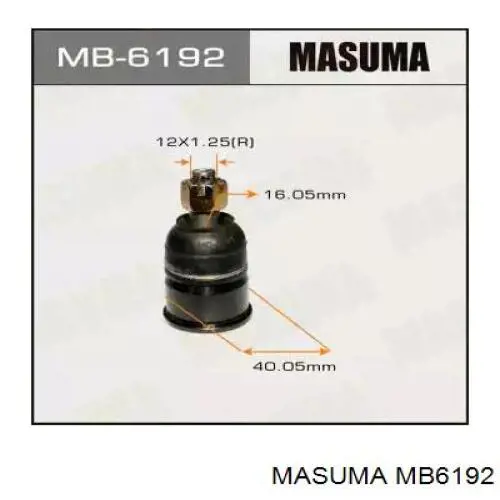 Купити MB6192 Masuma Кульова опора, нижня