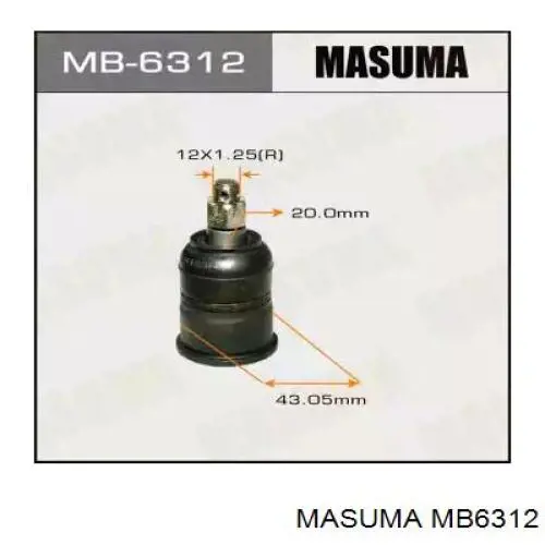MB6312 Masuma Кульові на авто