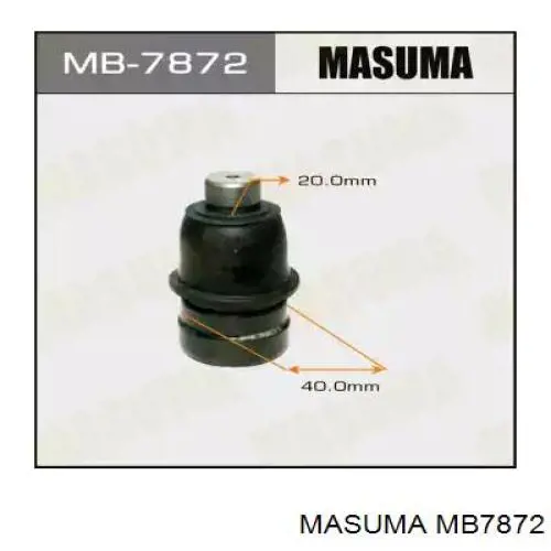 Купити MB7872 Masuma Кульова опора, нижня