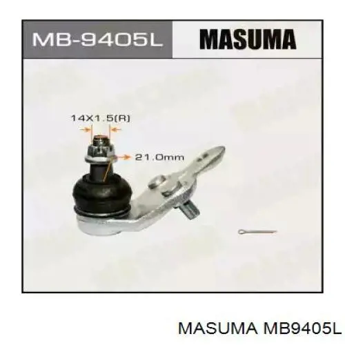 Кульова опора, нижня, ліва Masuma MB9405L ціна, від 814.72 UAH