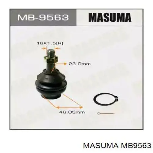 Важіль підвіски задній правий Masuma MB9563 ціна, від 24.69 USD