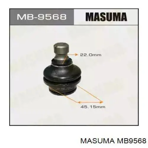 MB9568 Masuma шарова опора задньої підвіски, верхня