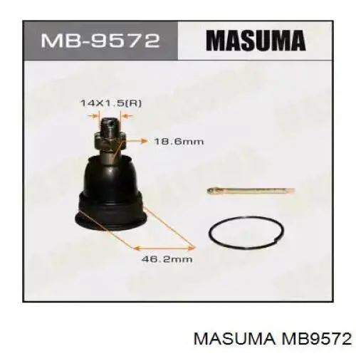 MB9572 Masuma Кульова опора, верхня