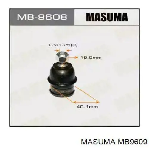 Кульова опора, верхня Masuma MB9609 ціна, від 13.89 USD