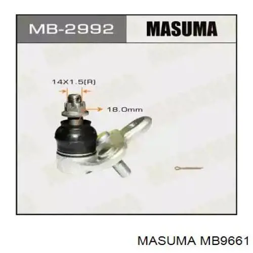 Купити MB9661 Masuma Кульова опора, нижня