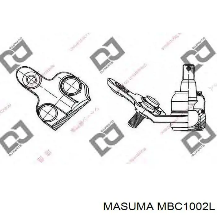 Кульова опора, нижня, ліва Masuma MBC1002L ціна, від 22.34 USD