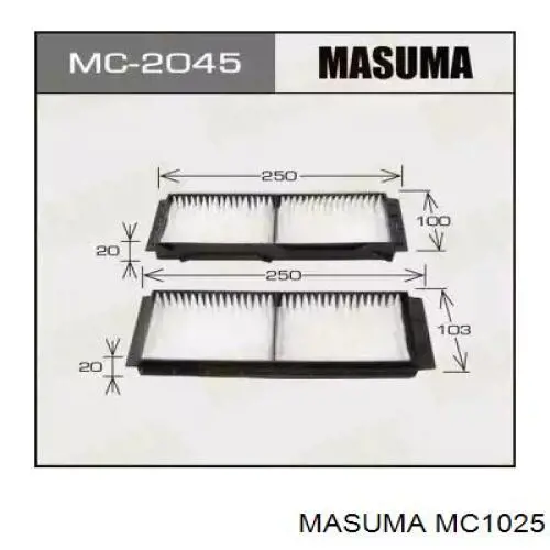 MC1025 Masuma Внутрішньосалонний фільтр