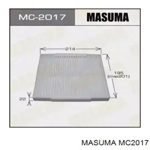 Фільтр салону MC2017 Masuma