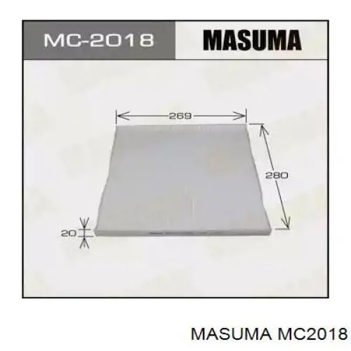 Купити MC2018 Masuma Фільтр салону вугільний
