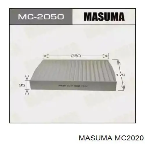 MC2020 Masuma Внутрішньосалонний фільтр