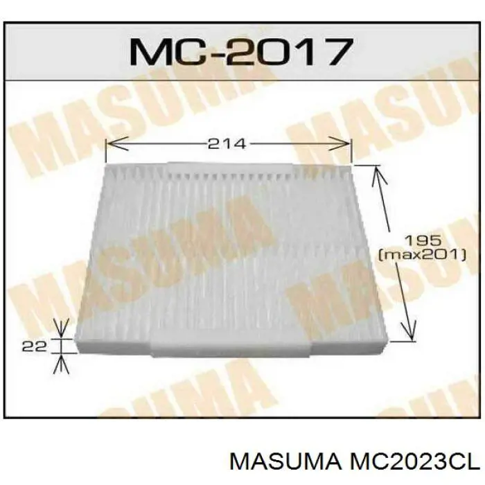 MC2023CL Masuma фільтр салону