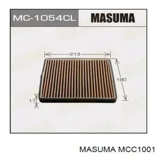 Купити MCC1001 Masuma Фільтр салону вугільний