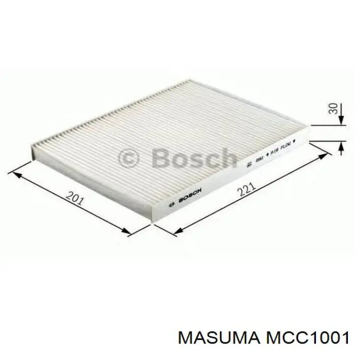 Фільтр салону MCC1001 Masuma