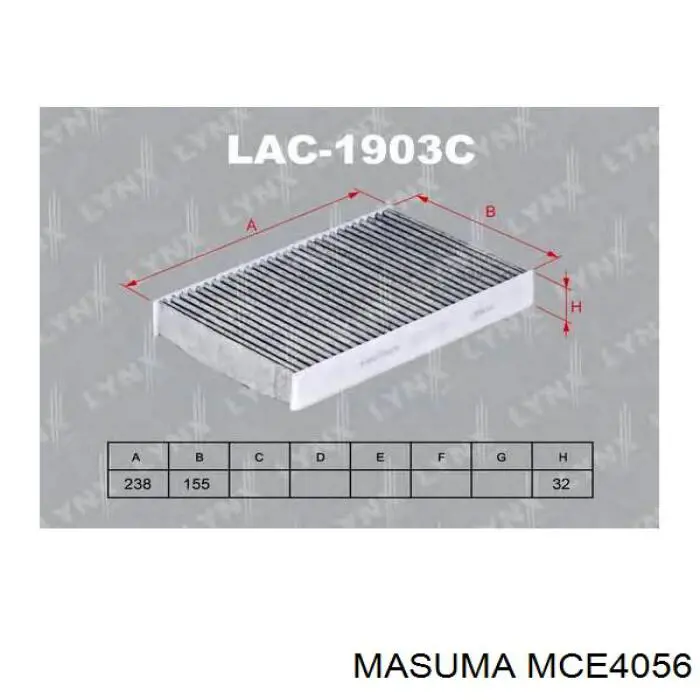 Купити MCE4056 Masuma Фільтр салону вугільний
