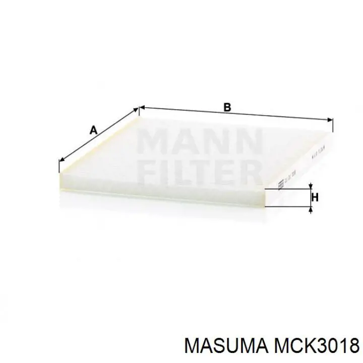 Купити MCK3018 Masuma Фільтр салону вугільний