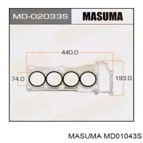 Купити MD01043S Masuma Прокладка ГБЦ