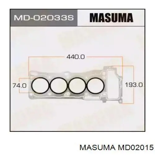 Прокладка ГБЦ Masuma MD02015 ціна, від 16.44 USD