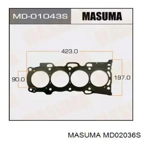 Прокладка ГБЦ MD02036S Masuma