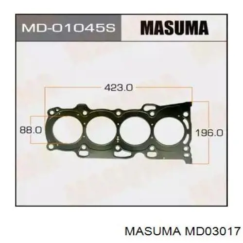Купити MD03017 Masuma Прокладка ГБЦ