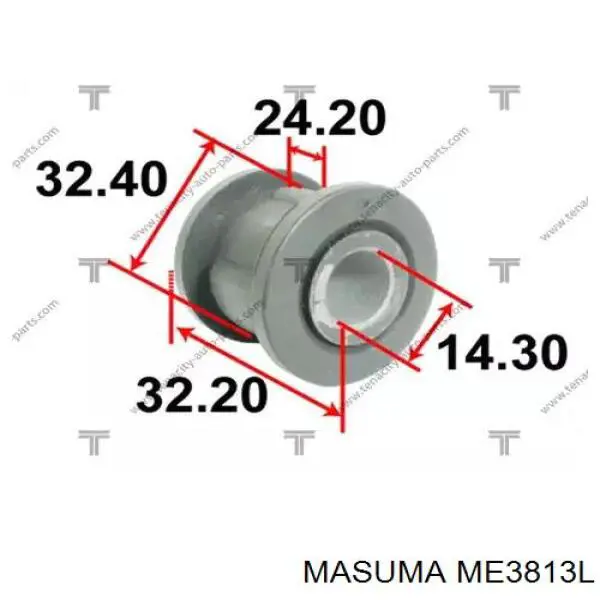 ME3813L Masuma Зовнішній наконечник рульової тяги