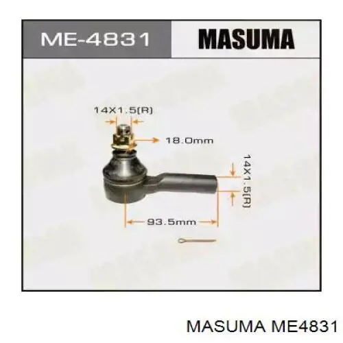 Купити ME4831 Masuma Рульовий наконечник
