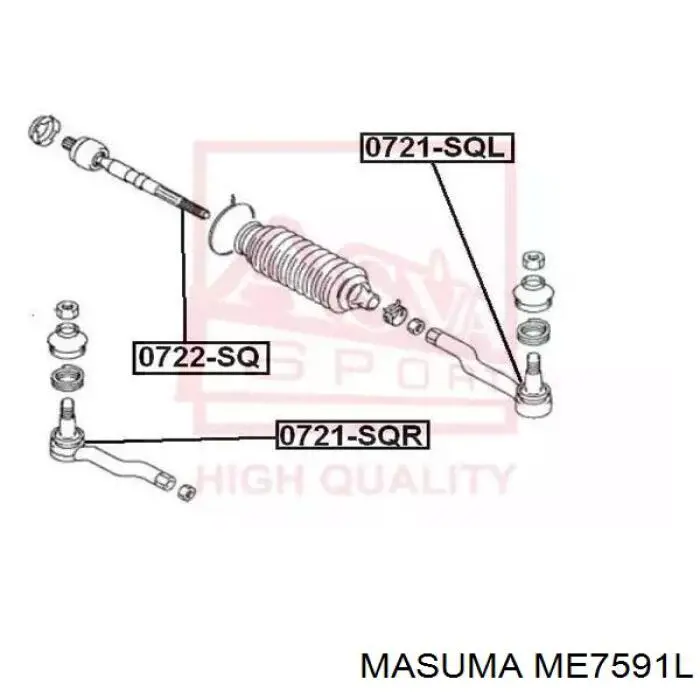 Купити ME7591L Masuma Рульовий наконечник