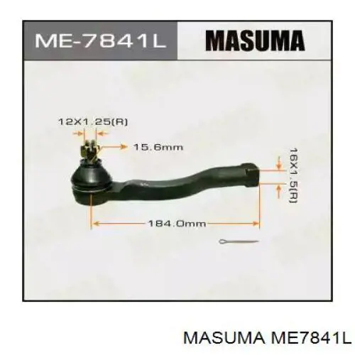 Наконечник рульовий Masuma ME7841L ціна, від 16.59 USD