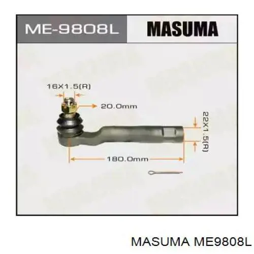 ME9808L Masuma Зовнішній наконечник рульової тяги