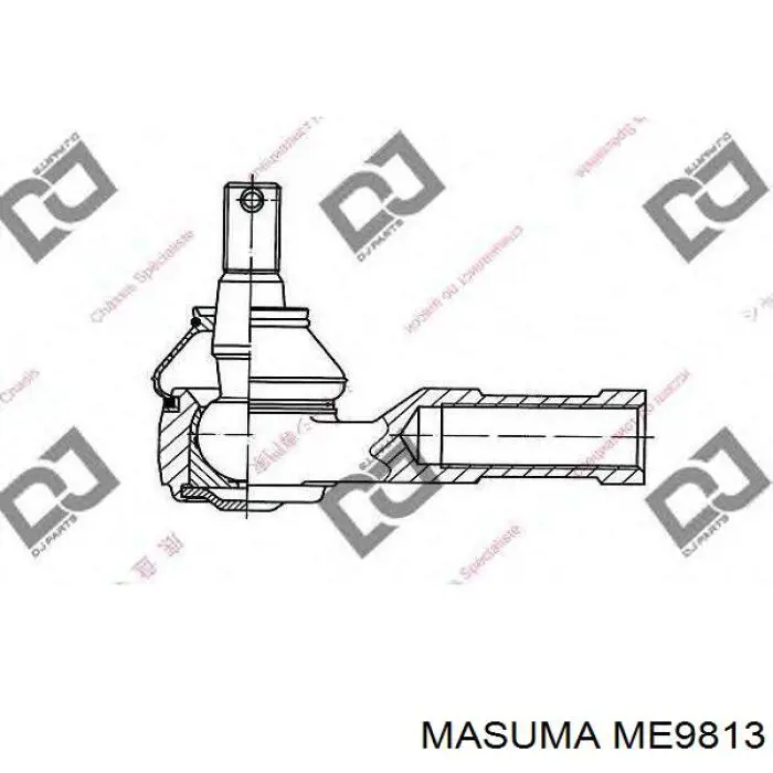 Накінечник поперечної рульової тяги Masuma ME9813 ціна, від 13.34 USD