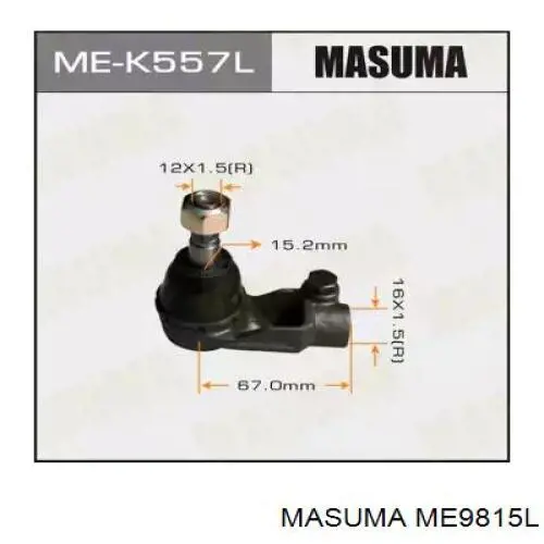 ME9815L Masuma Зовнішній наконечник рульової тяги