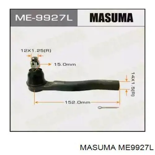ME9927L Masuma Зовнішній наконечник рульової тяги