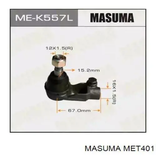 MET401 Masuma Зовнішній наконечник рульової тяги