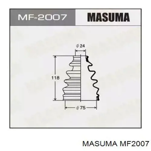 Пильник ШРУСа зовнішній MF2007 Masuma