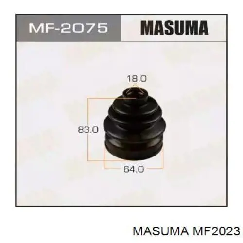 MF2023 Masuma пильник шруса зовнішній, передній піввісі