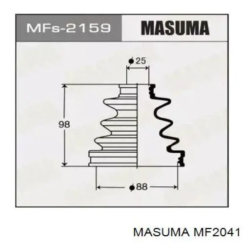 Пильник ШРУСа зовнішній MF2041 Masuma