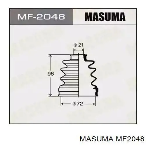 Пильник ШРКШа внутрішній, задньої піввісі MF2048 Masuma