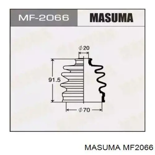 MF2066 Masuma Пильник ШРУСа зовнішній, передній піввісі