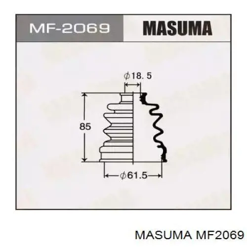 MF2069 Masuma Пильник шарніра кутових швидкостей зовнішній задній