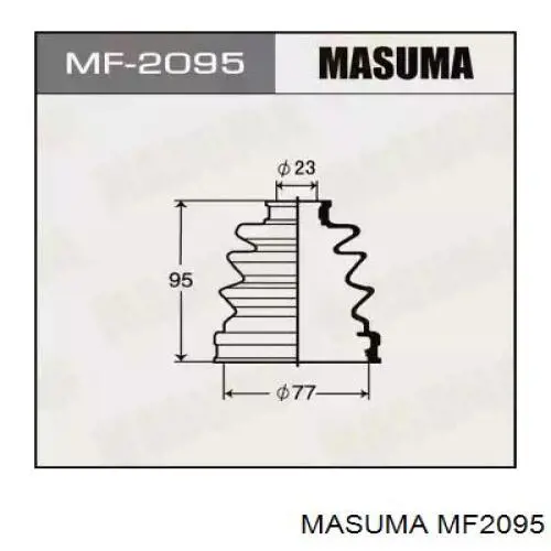 Пильник ШРУСа внутрішній MF2095 Masuma
